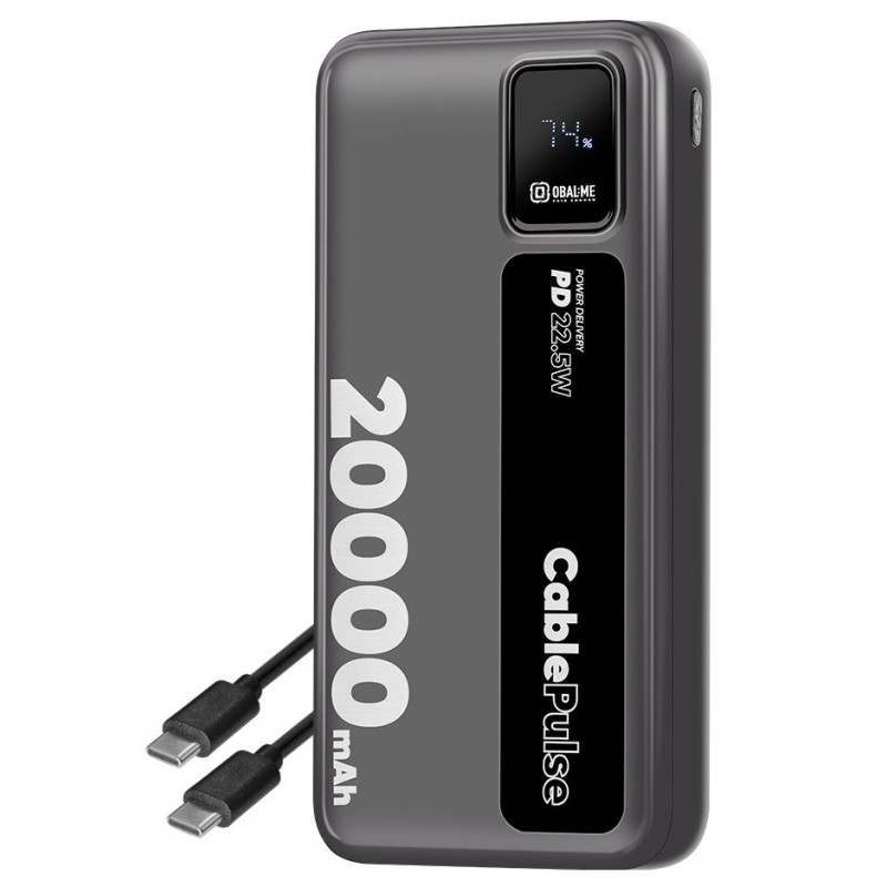 OBAL: ME CablePulse Powerbanka 20000mAh 22,5 W Black