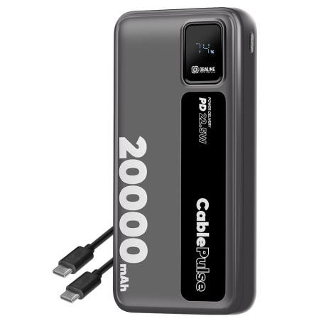 OBAL: ME CablePulse Powerbanka 20000mAh 22,5 W Black