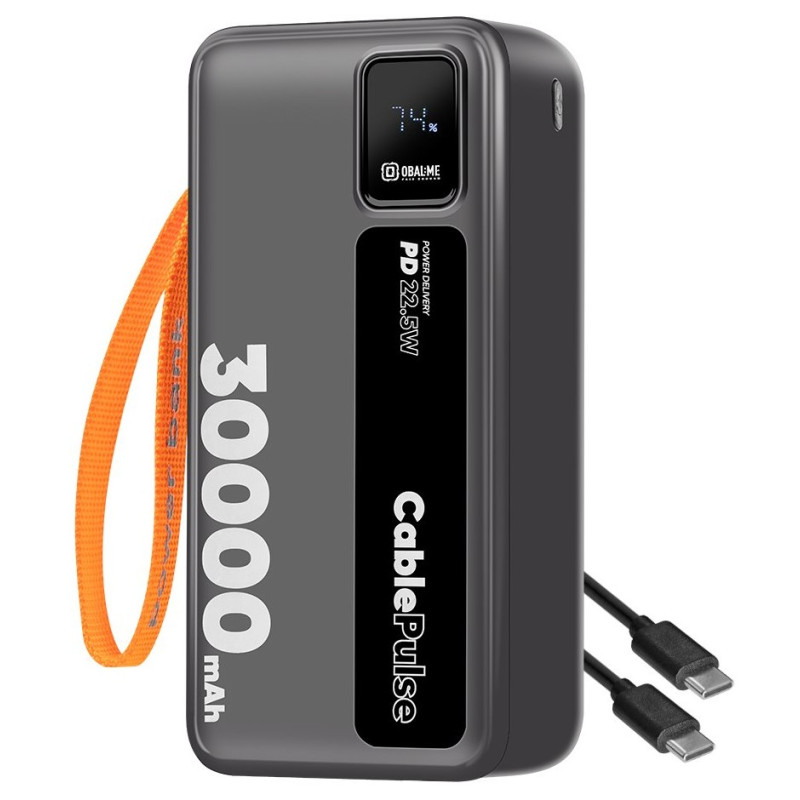 OBAL: ME CablePulse Powerbanka 30000mAh 22,5 W Black