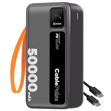 OBAL: ME CablePulse Powerbanka 50000mAh 22,5 W Black