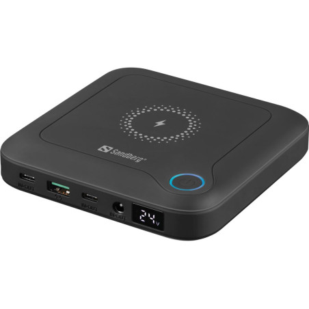 Sandberg All-in1 Laptop Powerbank 25000, čierny