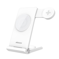 Nillkin PowerTrio 3v1 Bezdrôtová Nabíjačka MagSafe pre Samsung Watch White