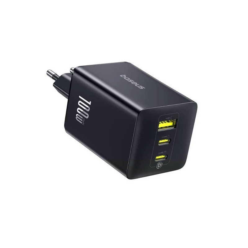 Baseus EnerFill FE11 Fast Nabíjačka USB-A + USB-C + USB-C 100W Cosmic Black