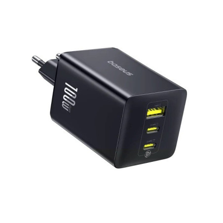 Baseus EnerFill FE11 Fast Nabíjačka USB-A + USB-C + USB-C 100W Cosmic Black