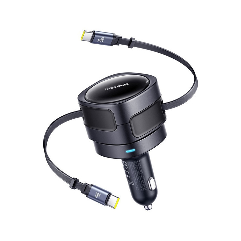 Baseus Enjoyment Max Nabíjačka do Auta USB-C/USB-C 60W Cosmic Black