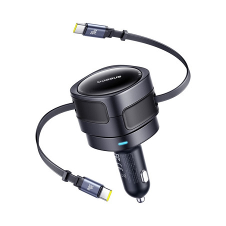 Baseus Enjoyment Max Nabíjačka do Auta USB-C/USB-C 60W Cosmic Black