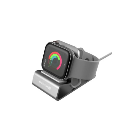 SW HLINÍKOVÝ STOJANČEK PRO iWATCH STRIEBORNÝ