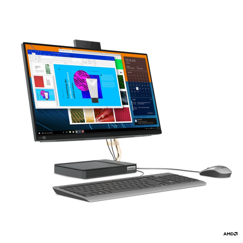 Lenovo IdeaCentre/AIO 5 24ALC6/23,8''/FHD/R5-5500U/12GB/512GB SSD/AMD int/W10/Black/2R