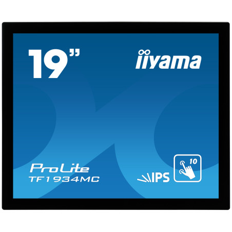 19'' iiyama TF1934MC-B7X: IPS, 1280x1024, capacitive, 10P, 350cd/m2, VGA, DP, HDMI, IP65, čierny