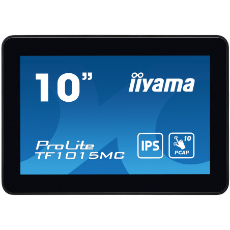 10'' iiyama TF1015MC-B3: WXGA, 10P, VGA, HDMI, DP