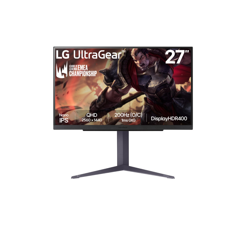 LG UltraGear/27GS85Q-B/27''/IPS/QHD/180Hz/1ms/Black/2R