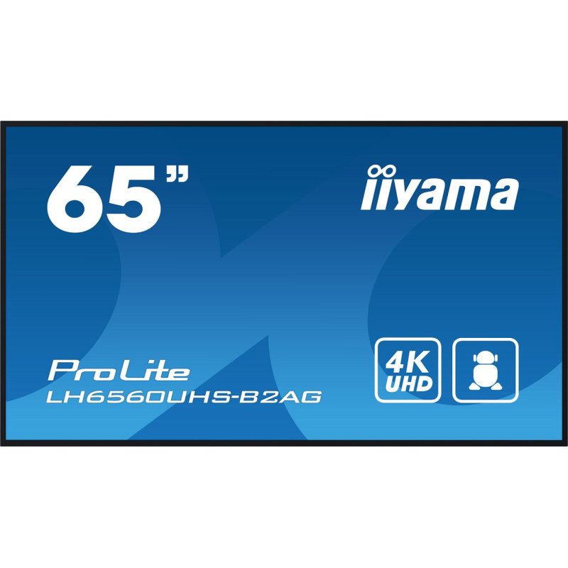 65'' iiyama LH6560UHS-B2AG:VA,4K UHD,Android,24/7