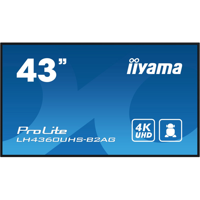 43'' iiyamaLH4360UHS-B2AG:VA,4K UHD,Android,24/7