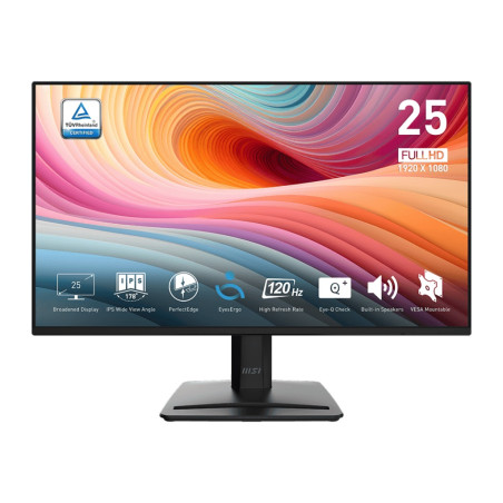 MSI Pro/MP252 E2/24,5''/IPS/FHD/120Hz/1ms/Black/2R