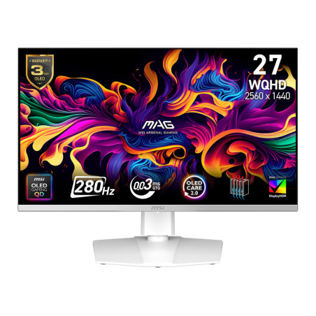 MSI MAG/272QPW X28/26,5''/QD-OLED/QHD/280Hz/0,03ms/Biela/3R