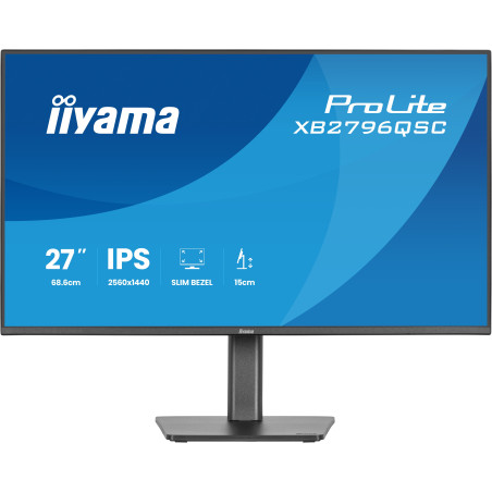 iiyama ProLite/XB2796QSC-B1/27''/IPS/QHD/75Hz/4ms/Čierna/3R
