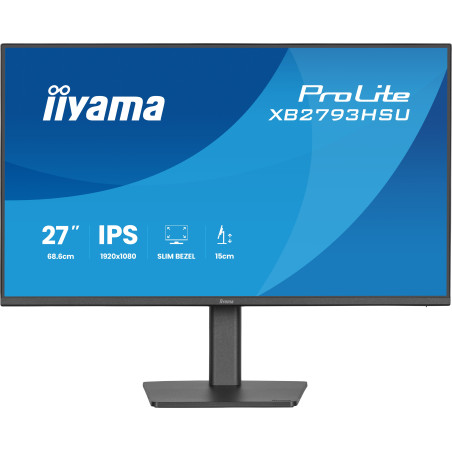 iiyama ProLite/XB2793HSU-B1/27''/IPS/FHD/120Hz/1ms/Čierna/3R