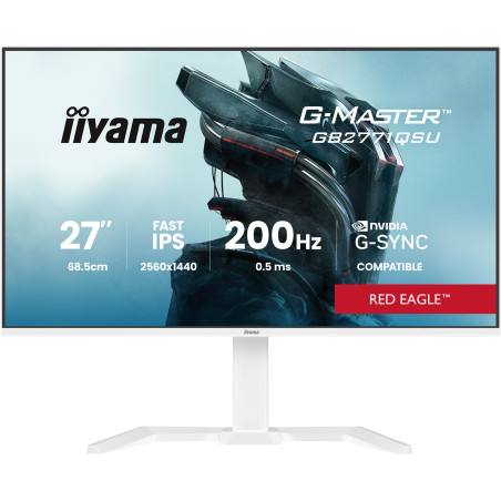 iiyama G-Master/GB2771QSU-W1/27''/IPS/QHD/200Hz/0,5ms/Biela/3R