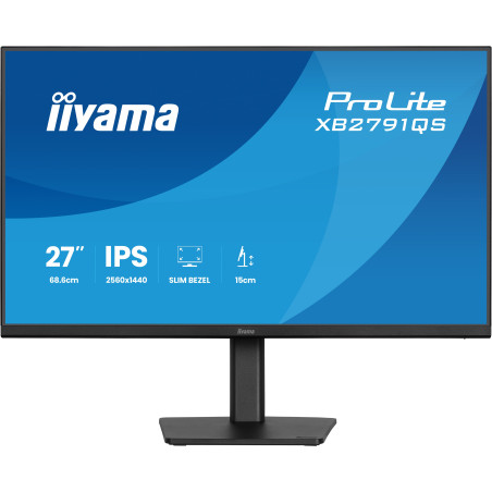 iiyama ProLite/XB2791QS-B1/27''/IPS/QHD/75Hz/1ms/Čierna/3R
