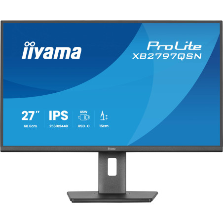 iiyama ProLite/XB2797QSN-B1/27''/IPS/QHD/75Hz/1ms/Čierna/5R