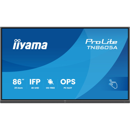 86'' iiyama TN8605A-B1AG: IPS, 4K, no Android