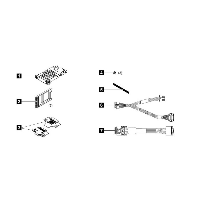 ThinkSystem SR630 V3 7mm RAID B540p-2HS SATA kit
