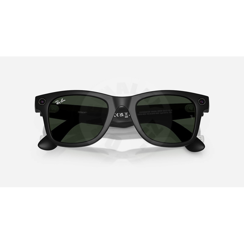Meta Ray-Ban Gen1 Wayfarer - Matte Black/Clear to Graphite Green Transitions