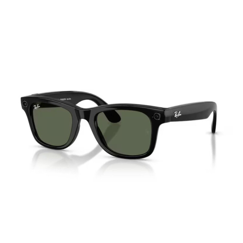 Meta Ray-Ban Gen2 Wayfarer, Black, G15 Green (Large)