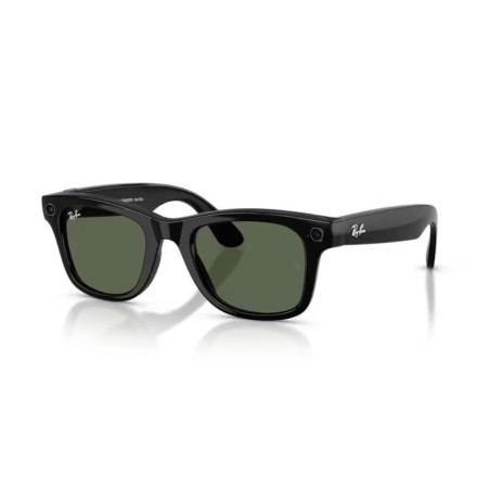 Meta Ray-Ban Gen2 Wayfarer, Black, G15 Green (Large)