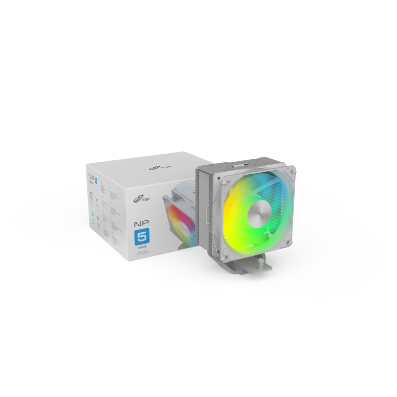 FSP Chladič CPU NP5-WA, 120mm HDB Fan, White