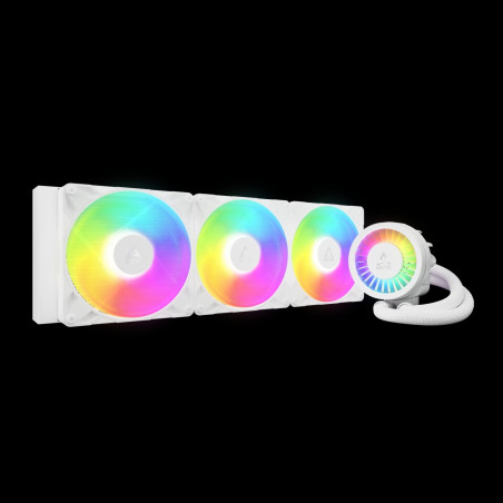 ARCTIC Liquid Freezer III Pro 420 A-RGB (White) : All-in-One CPU Water Cooler s 420mm radiátorom an