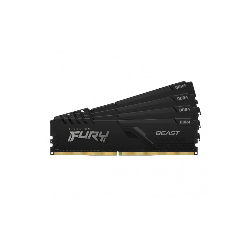 Kingston FURY Beast/DDR4/32GB/3200MHz/CL16/4x8GB/Black