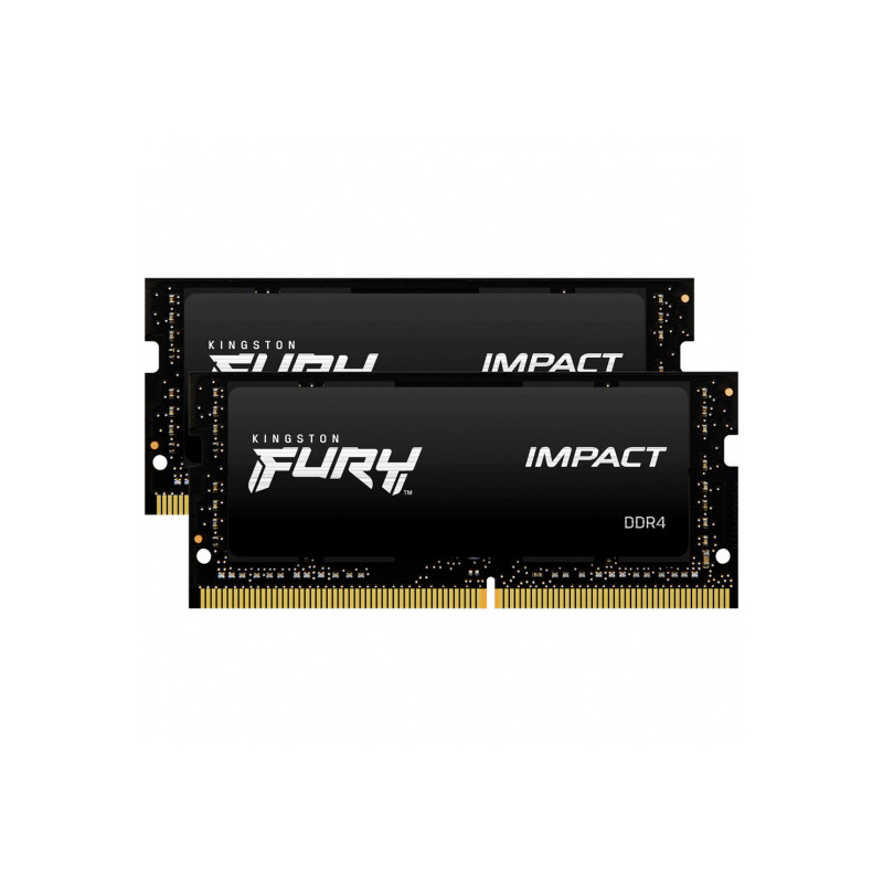 Kingston FURY Impact/SO-DIMM DDR4/32GB/3200MHz/CL20/2x16GB/Black