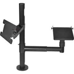 Virtuos Pole - Zostava - stojan 500 mm s predlž. ramenom a držiakmi VESA a pokladničnej tlačiarne