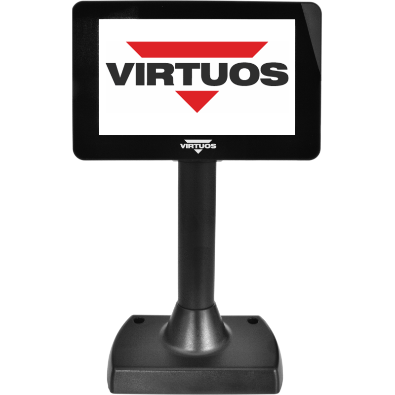 7'' LCD farebný zákaznícky displej Virtuos SD700F, USB, čierny