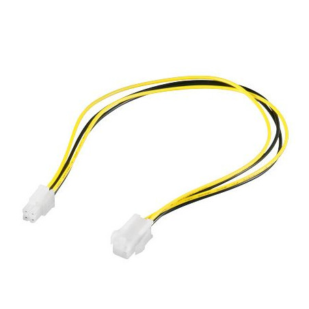 PremiumCord kábel napájací predlž. P4(4piny) 34cm