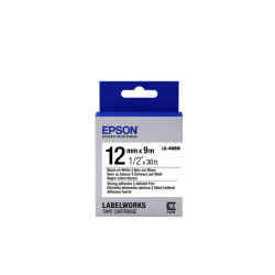Epson Label Cartridge LK-4WBW, čierna/biela 12mm