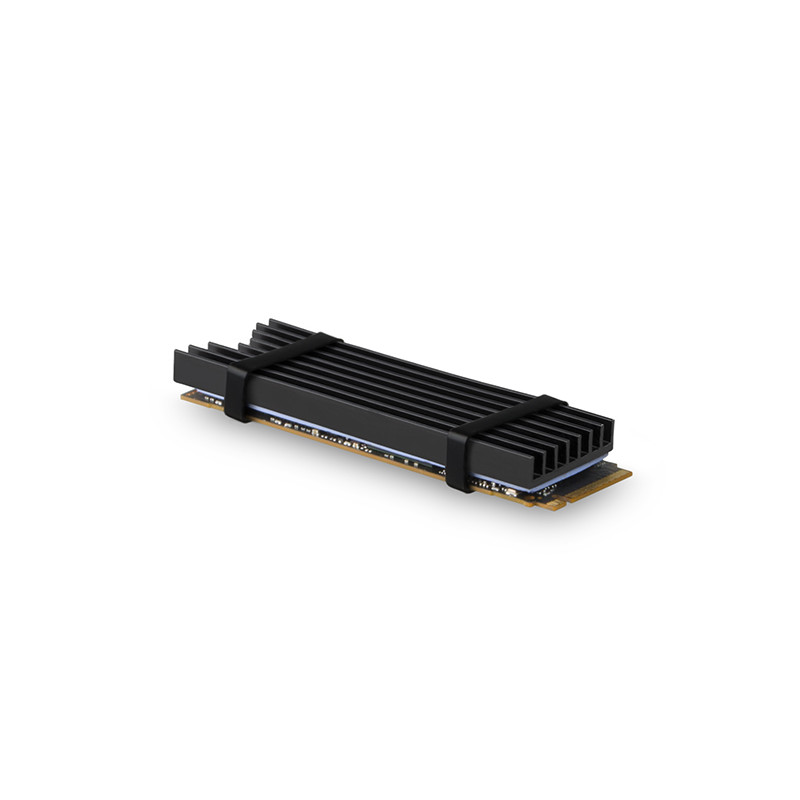 AXAGON CLR-M2L6, hliníkový pasívny chladič pre M.2 2280 SSD, výška 6 mm