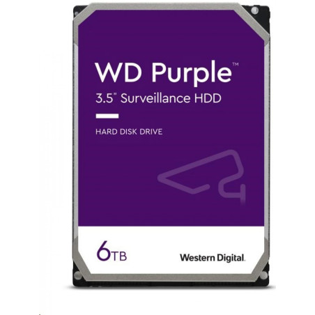 WD Purple/6TB/HDD/3.5''/SATA/5400 RPM/3R