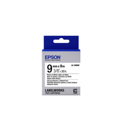 Epson Label Cartridge Strong Adhesive LK-3WBW Black/White 9mm (9m)
