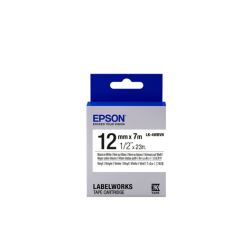 Epson Label Cartridge Vinyl LK-4WBVN Black/White 12mm (7 metrov)
