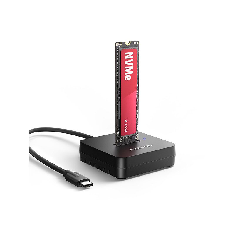 AXAGON ADSA-M2C11L, USB-C 10Gbps dokovacia stanica pre 1× M.2 NVMe SSD