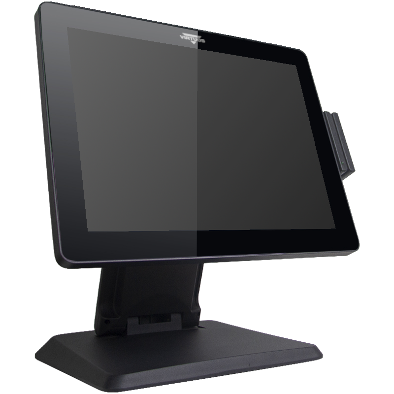 VIRTUOS BPOS BP-1588, 15'' LCD LED, 400 cd/m2, J6412, 8 GB RAM, 128 GB SSD, Win11 IoT, kapacitný, čierny