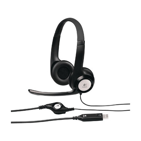 Logitech H390/Stereo/USB/Drôt/Čierna