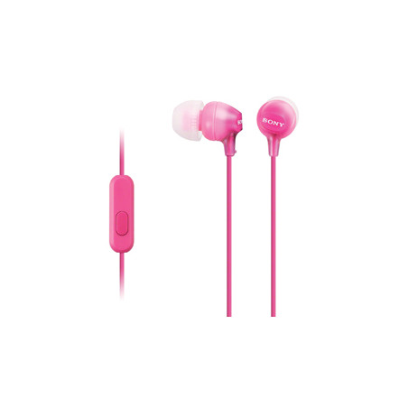 SONY slúchadlá MDR-EX15AP, handsfree, ružové