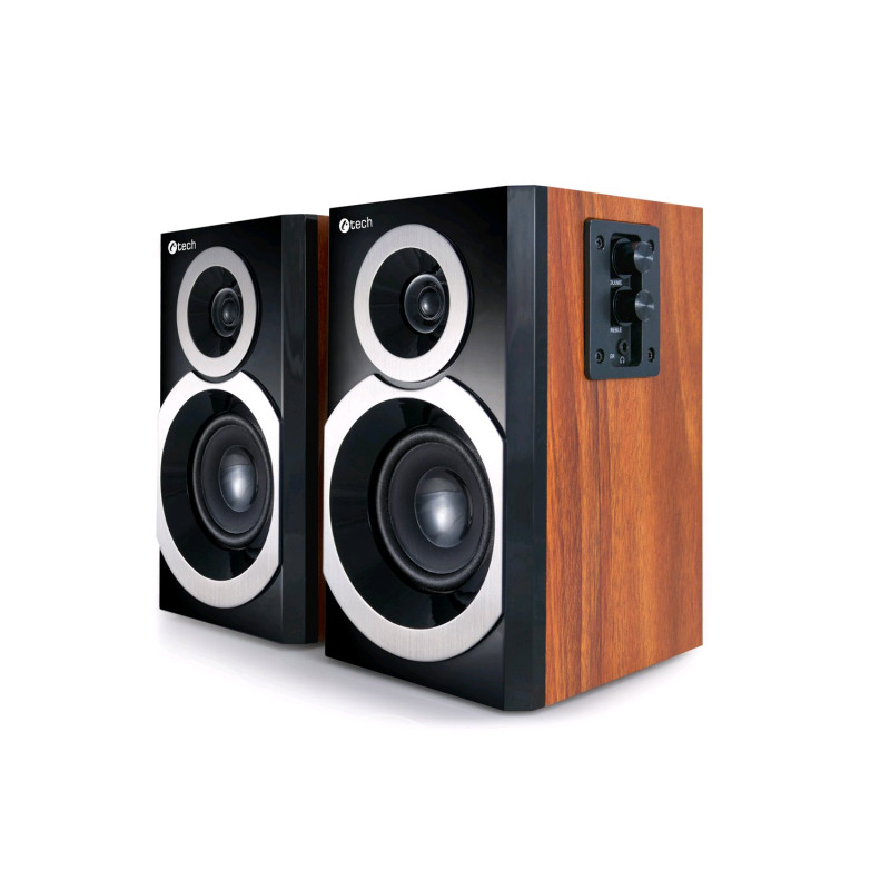 C-TECH SPK-310WD/Stereo/20W/Hnedá