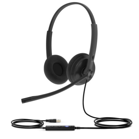 Yealink UH34 Lite Dual náhlavná súprava na obe uši s USB konektorom pre Teams