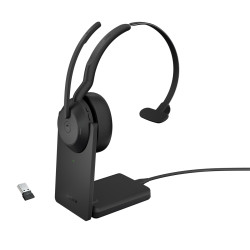 Jabra Evolve2 55/Mono/ANC/USB/BT-USB/Bezdrať/MS/Stand/Čierna