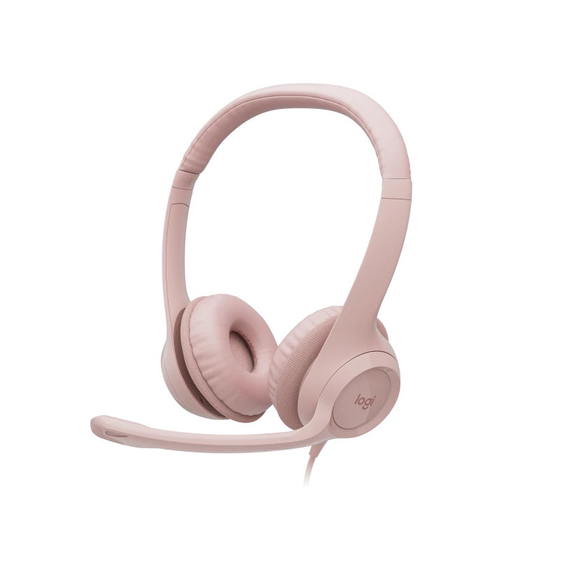 Náhol. sada Logitech Stereo USB Headset H390, ružová