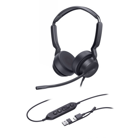 Yealink UH42 Dual Teams USB-C/A, drôtová náhlavná